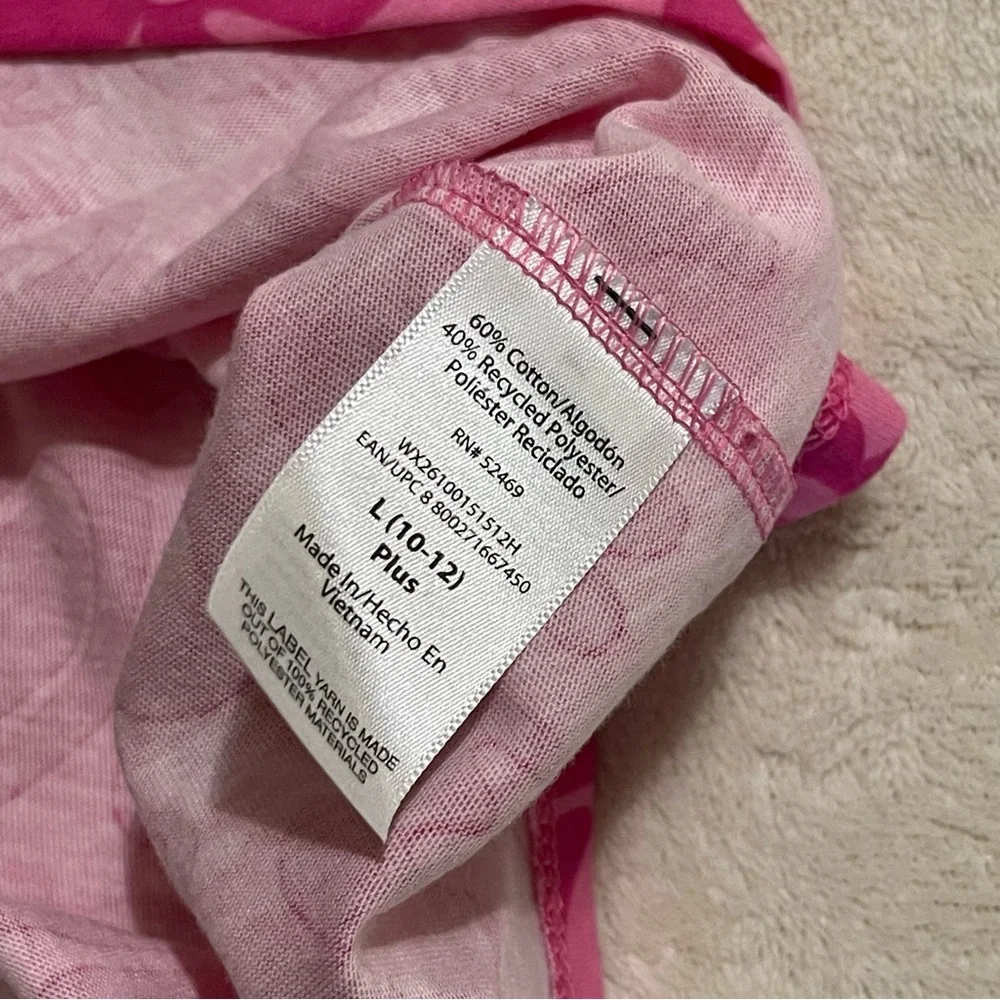 Wonder Nation white ruffle tank and Pink Dress with pockets. Size Large‎ girls